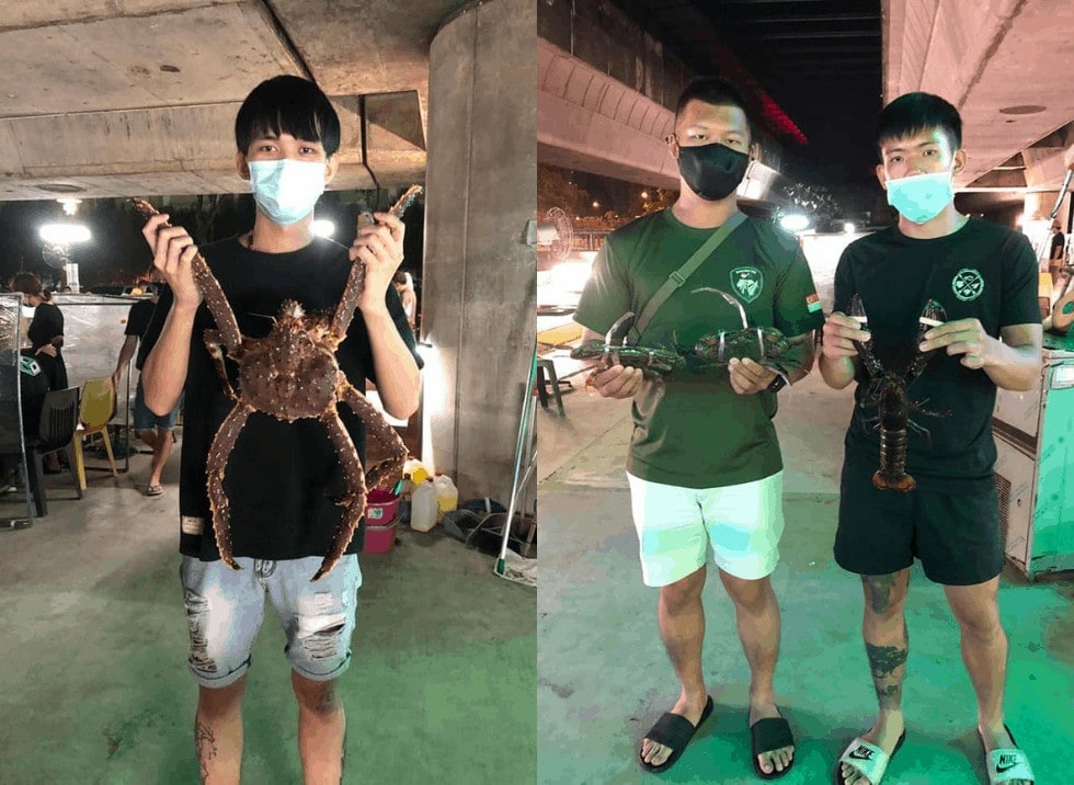 special catch: alaskan king crab and boston lobster