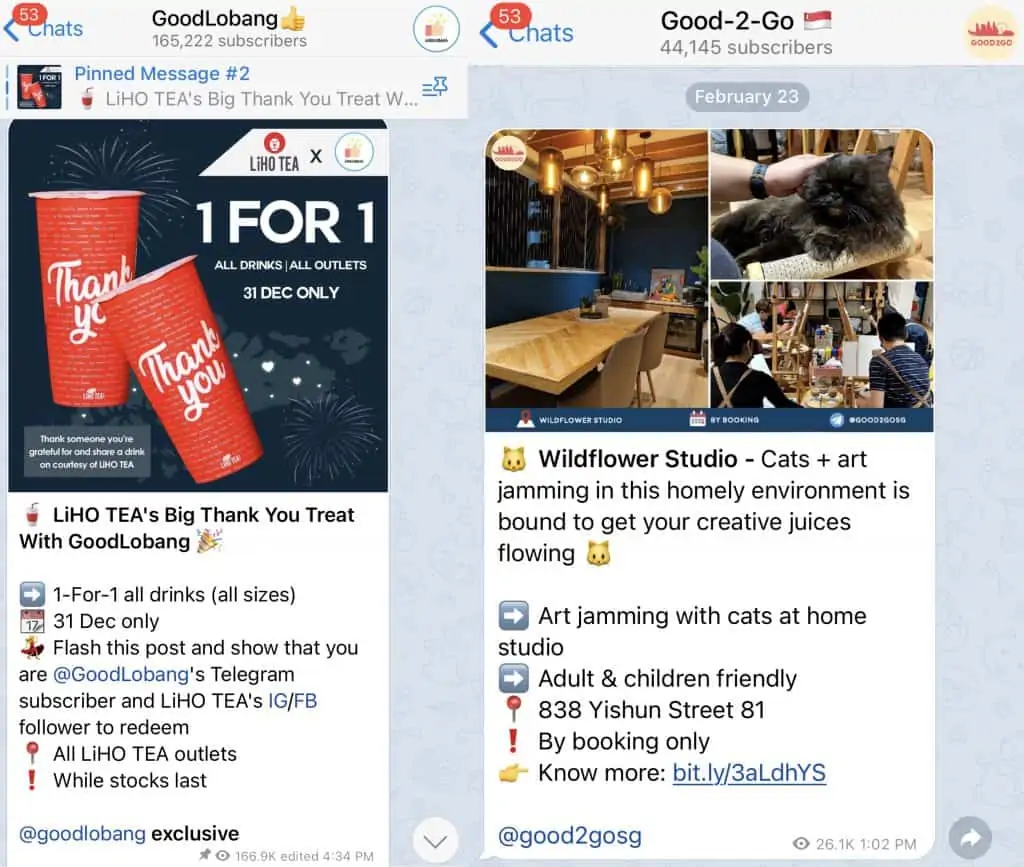 Telegram hacks-useful telegram channels in singapore