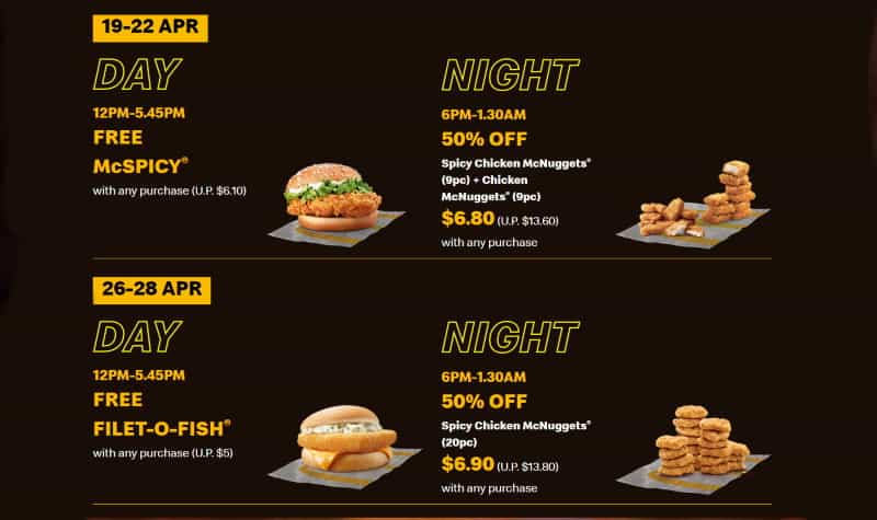 mcdonald's spicy mcnuggets gone singapore night fest