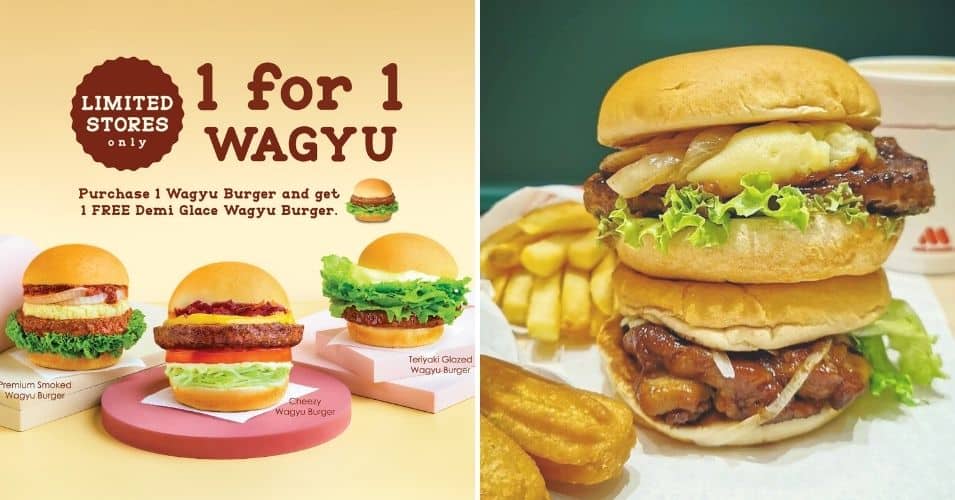 mos burger 1 for 1 wagyu burger promo singapore march