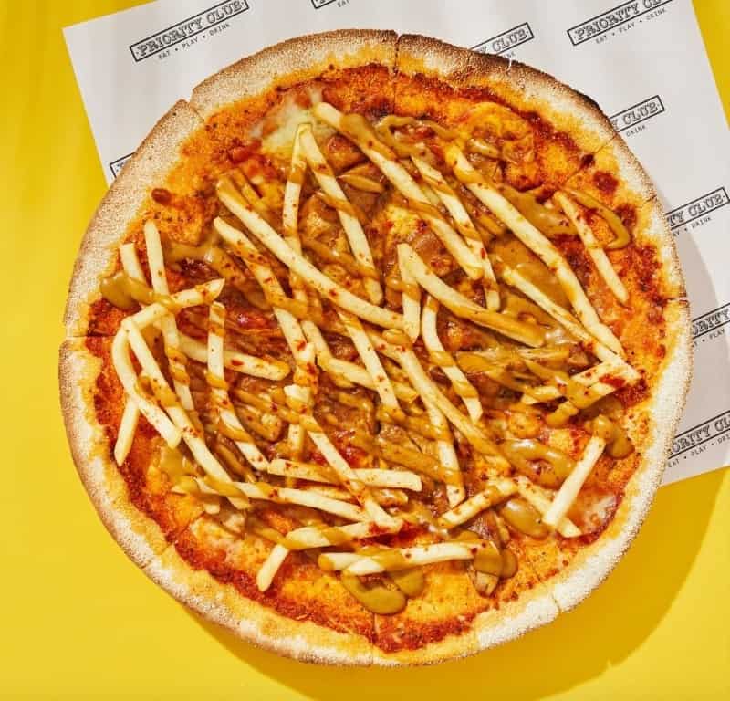 priority pizza fries pizza