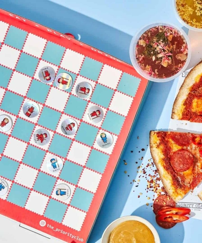 priority pizza chess board