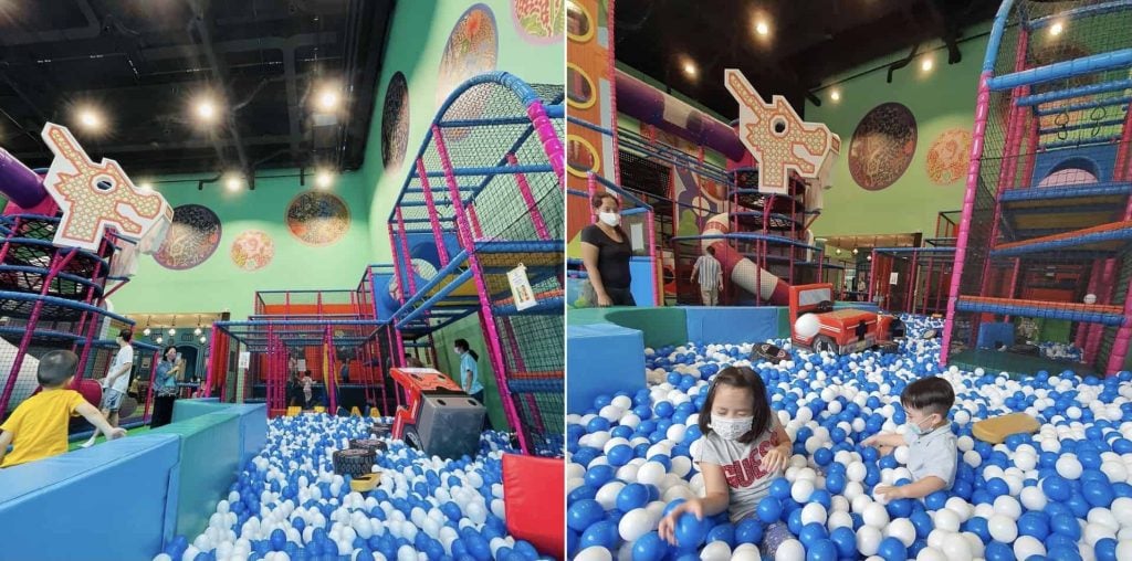 ball pit play area for young children at T-Play HomeTeamNS Khatib