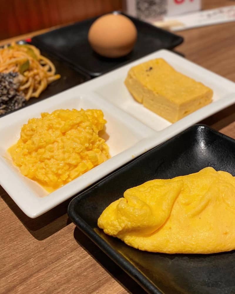 steak hamburge keisuke egg buffet