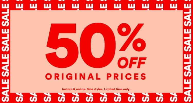 50% off original price