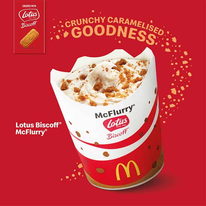 mcdonald's blueberry cream cheese pie lotus biscoff mcflurry
