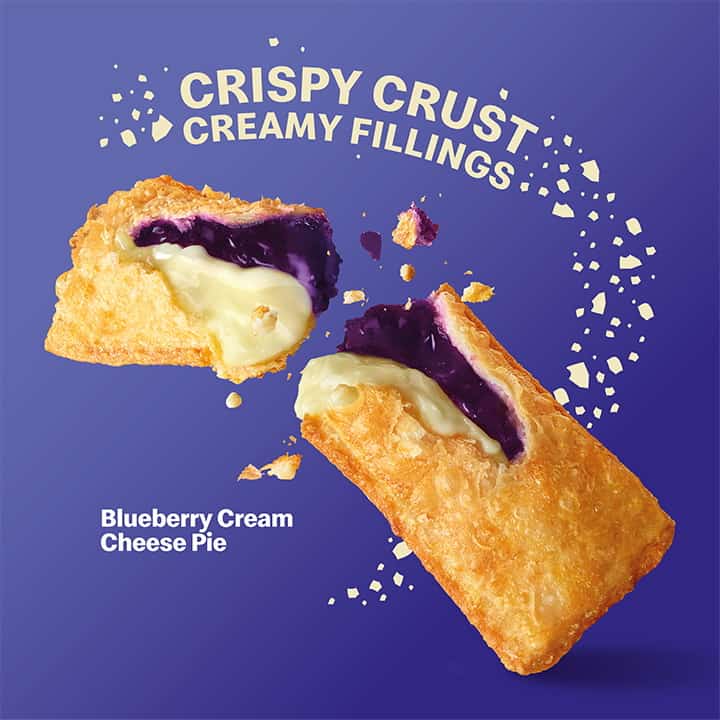 mcdonald's blueberry cream cheese pie