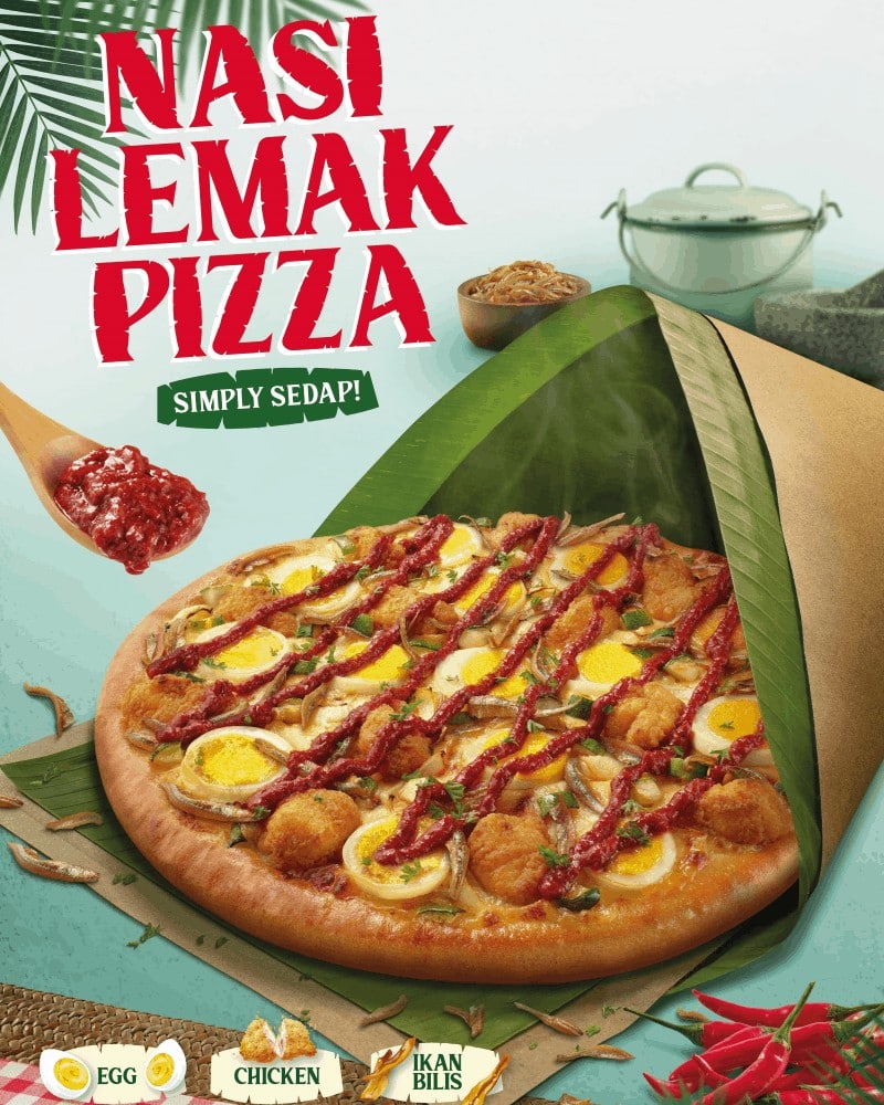 pizza hut nasi lemak pizza