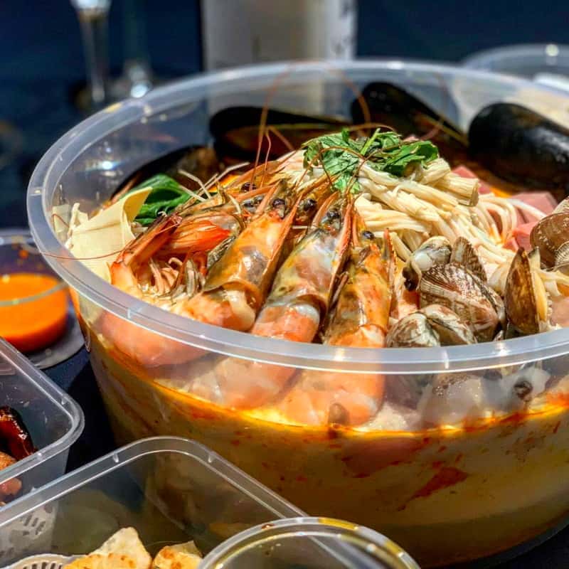 hotpot delivery singapore cooked hai xian lao