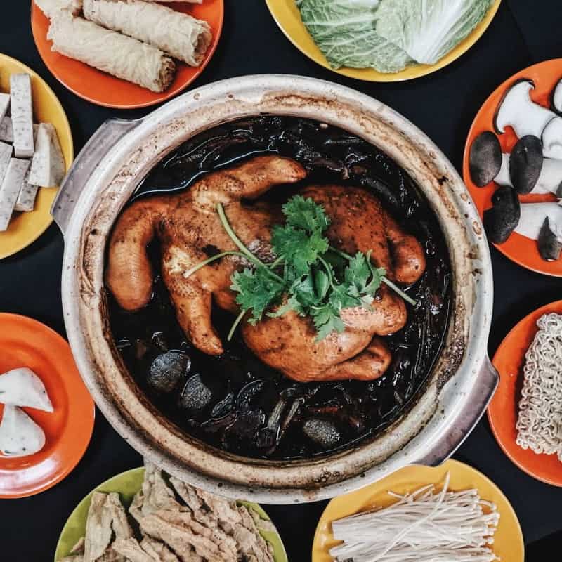 hotpot delivery singapore qi xiang chicken pot