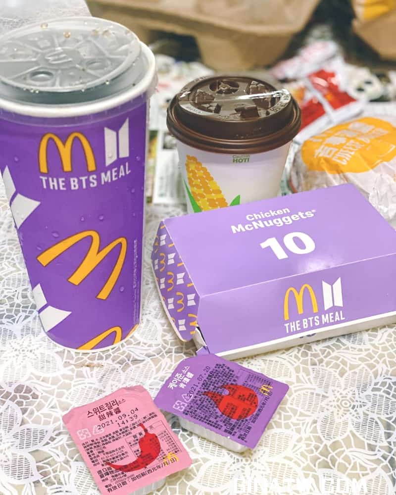 bts x mcdonald's meal singapore