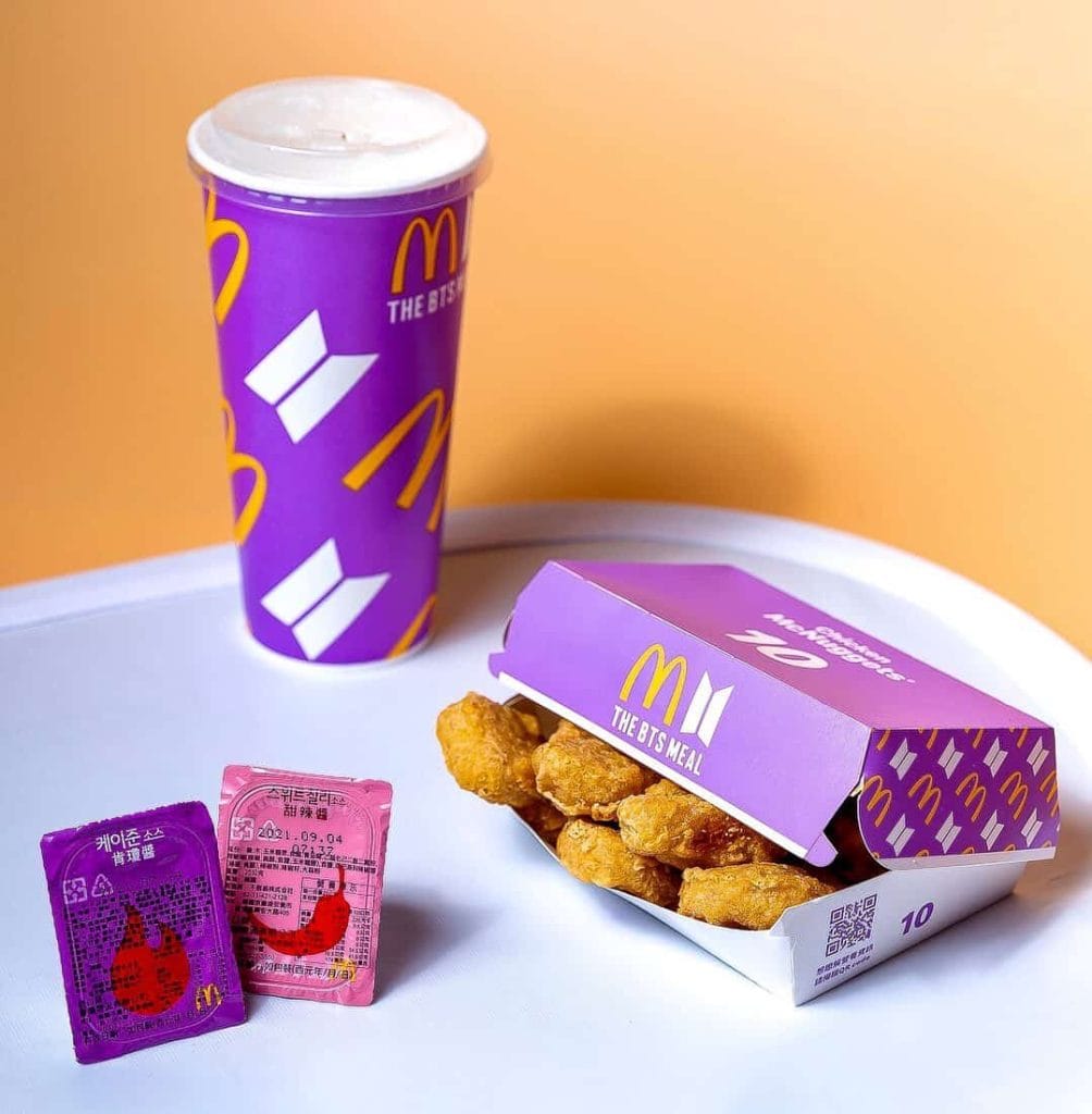 bts x mcdonald's meal singapore