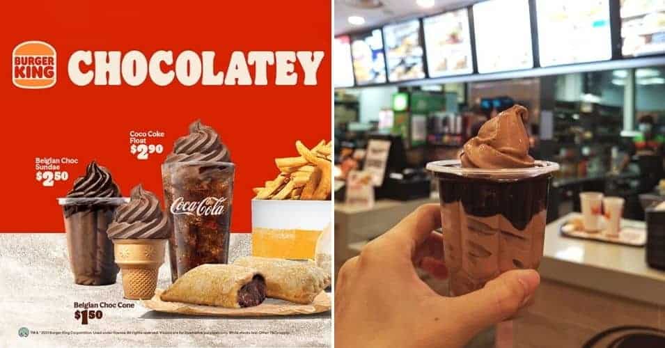 burger king belgian chocolate ice cream