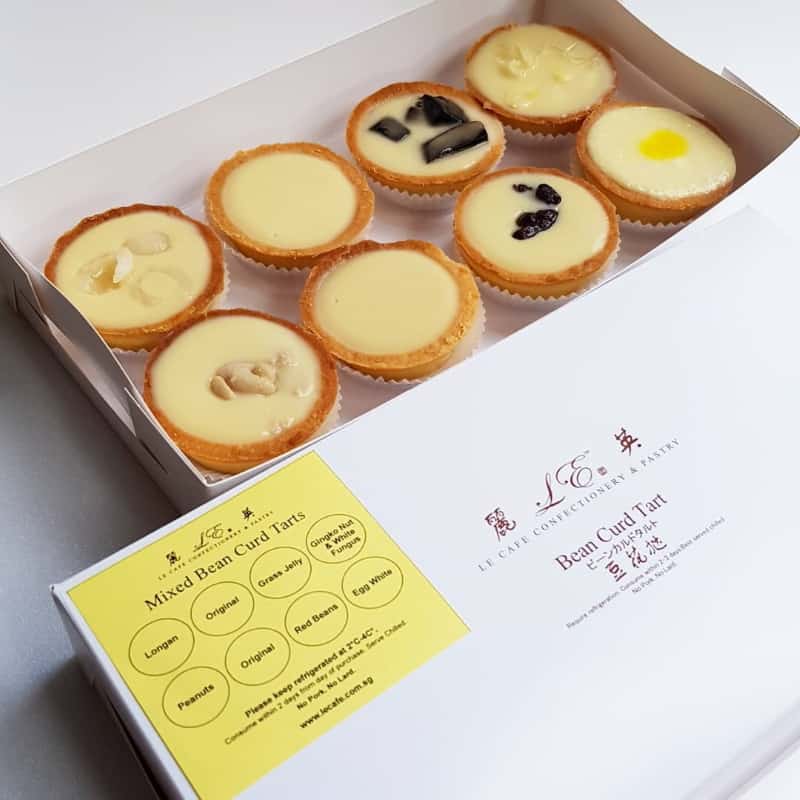le cafe beancurd tarts
