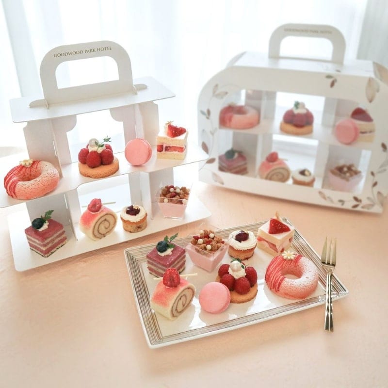 goodwood park pink high tea rosy medley