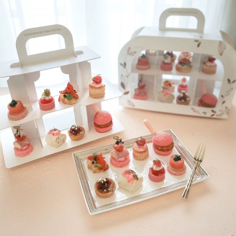 goodwood park pink high tea rosy medley