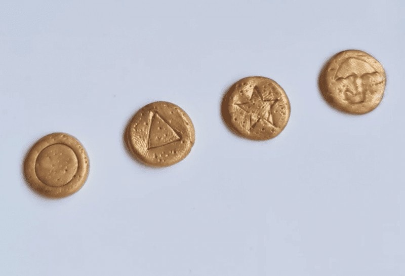 dalgona candy earrings