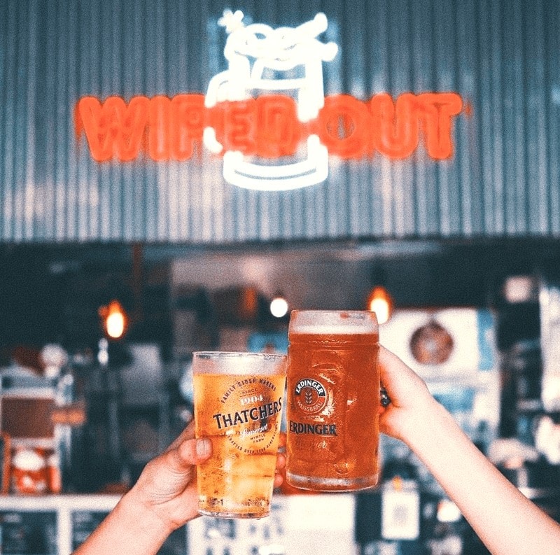 Wiped Out Rooftop Bar beers