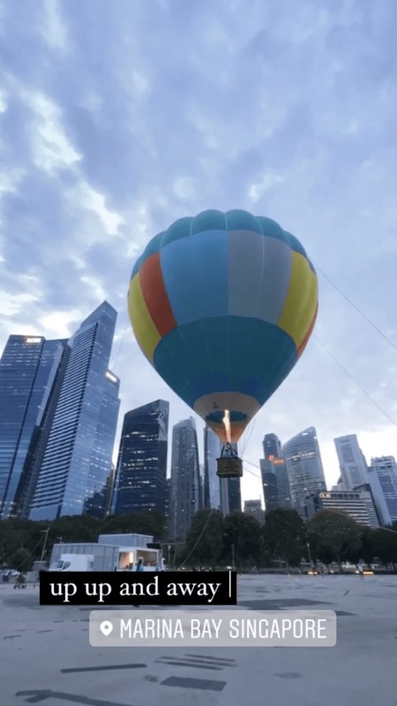 hot air balloon ride