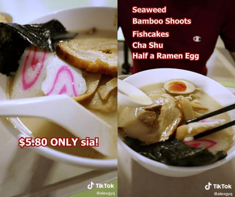 S$5.80 ramen