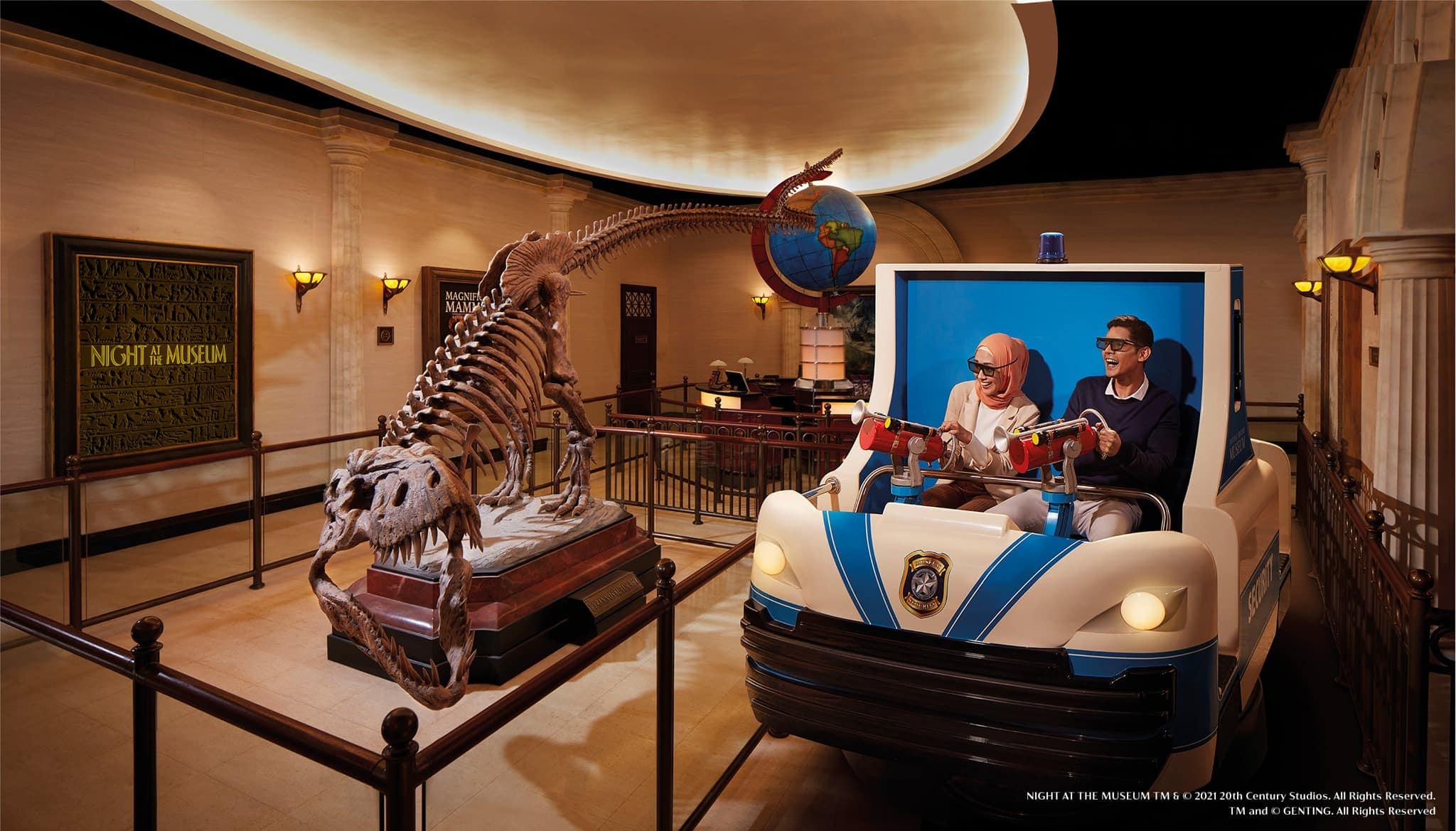 genting skyworlds theme park night at the museum