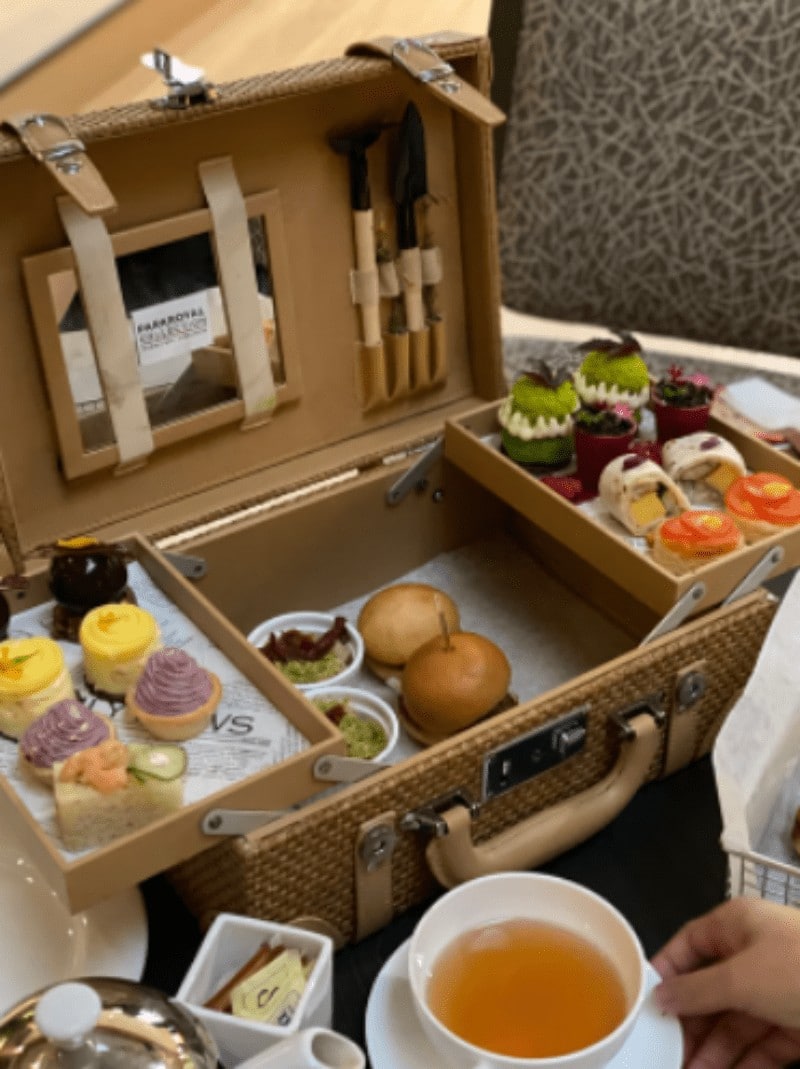 nature inspired afternoon tea set park royal marina bay portmans bar