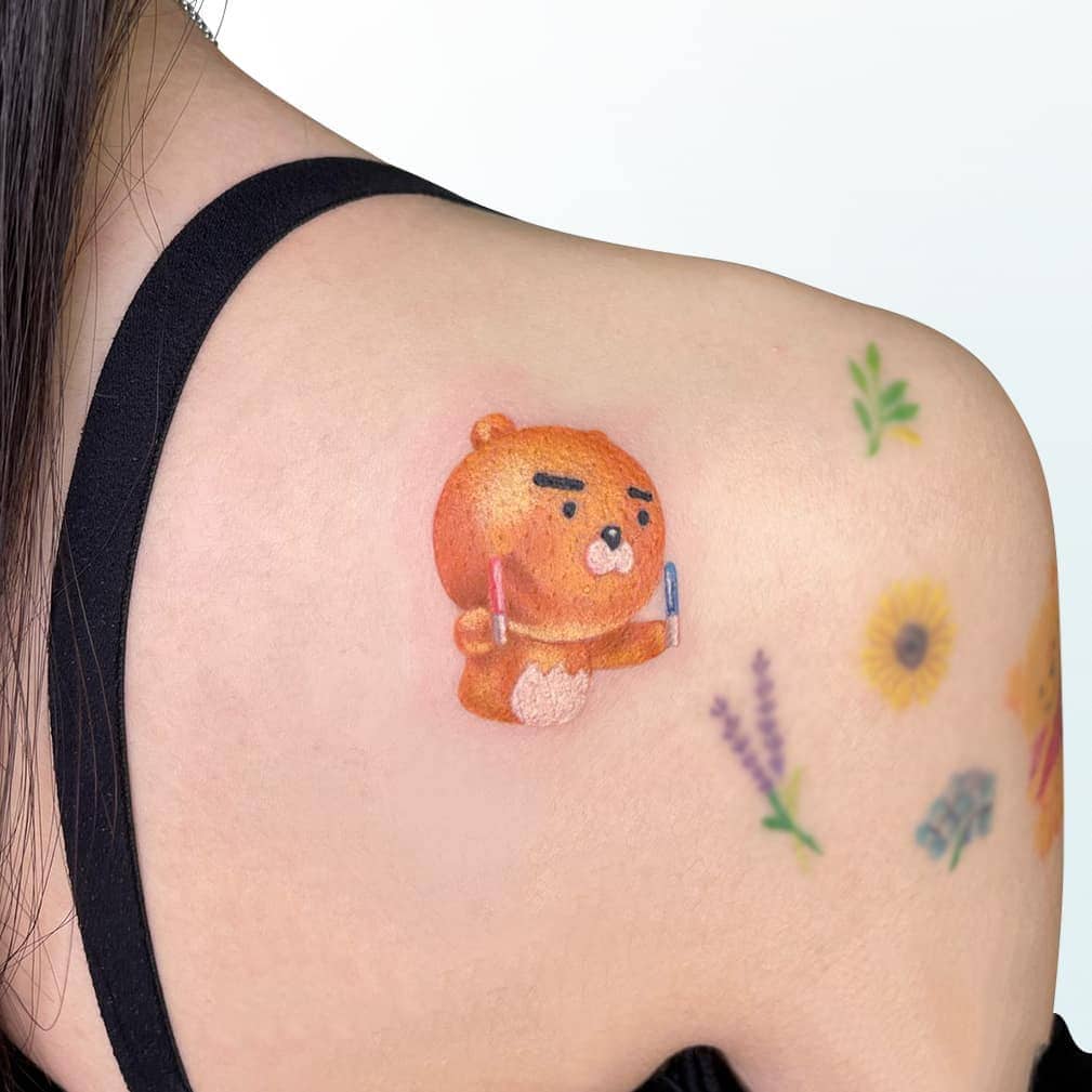 korean tattoo artist singapore korean watercolour