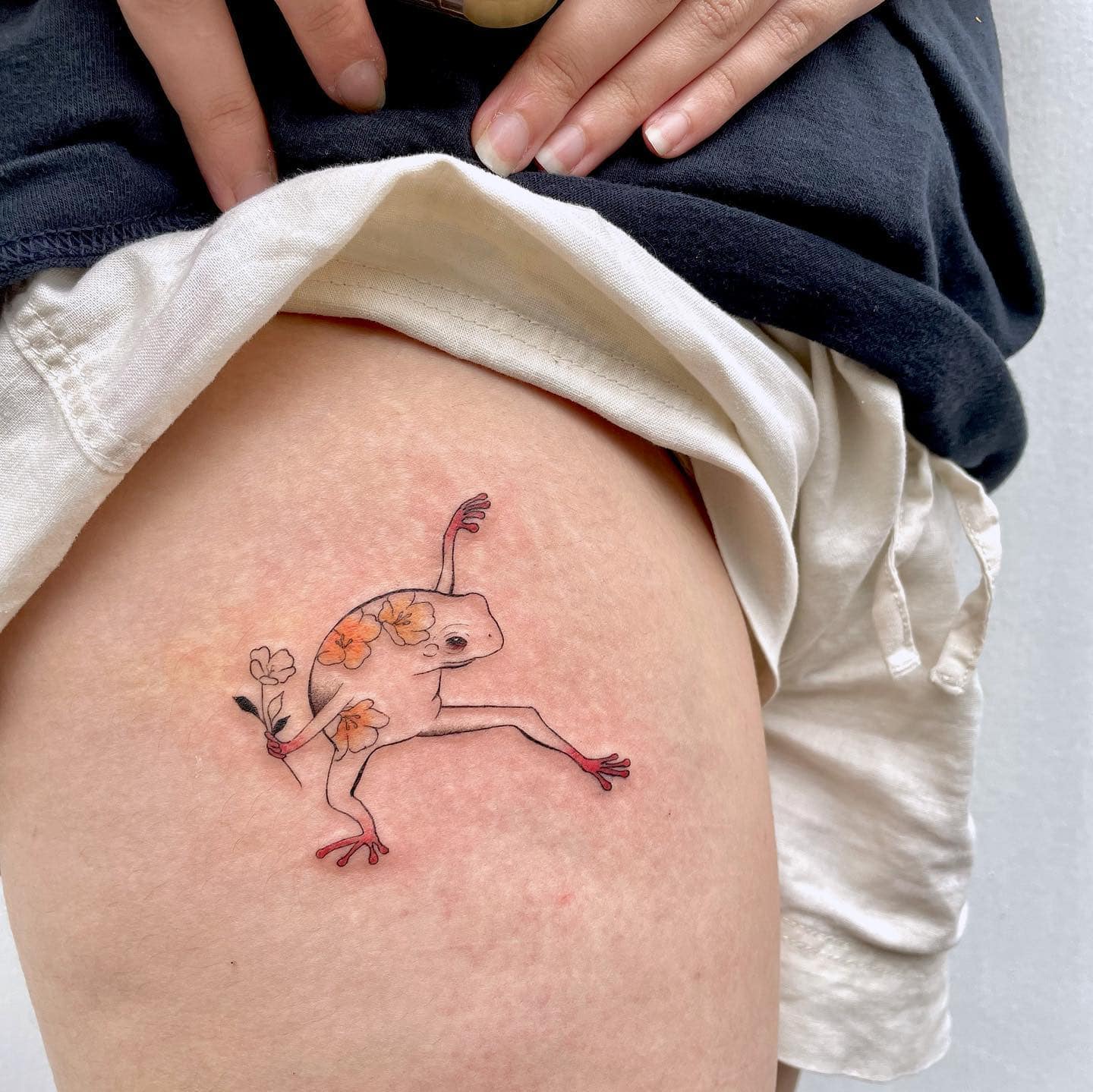 korean style tattoo artist singapore Korean watercolour