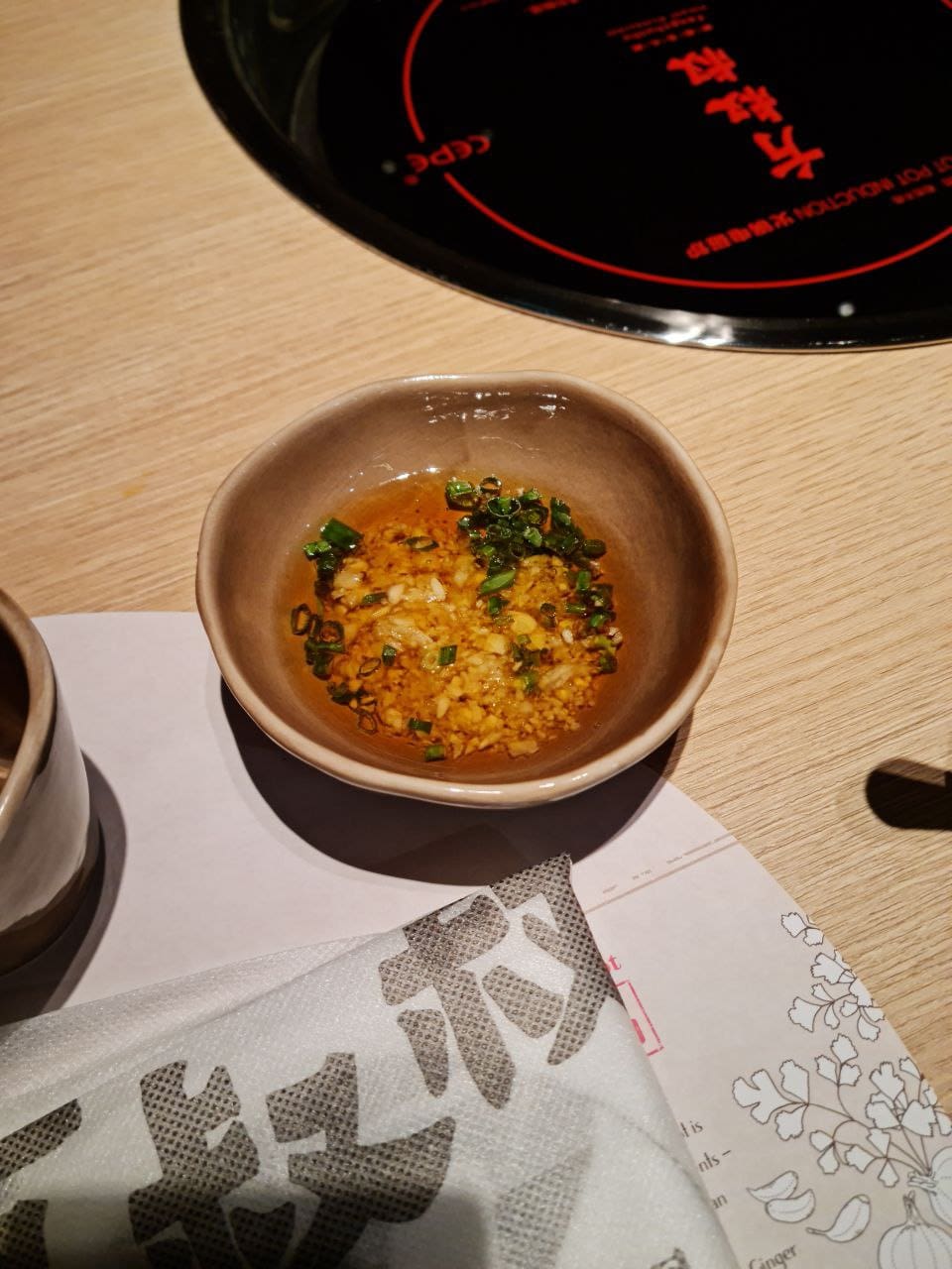 sesame oil garlic dipping sauce