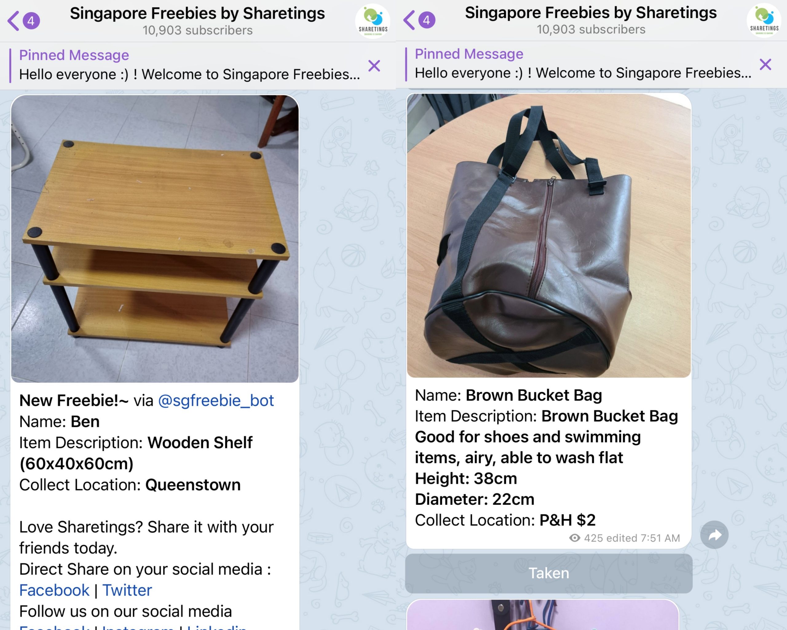 Singapore Telegram channels
