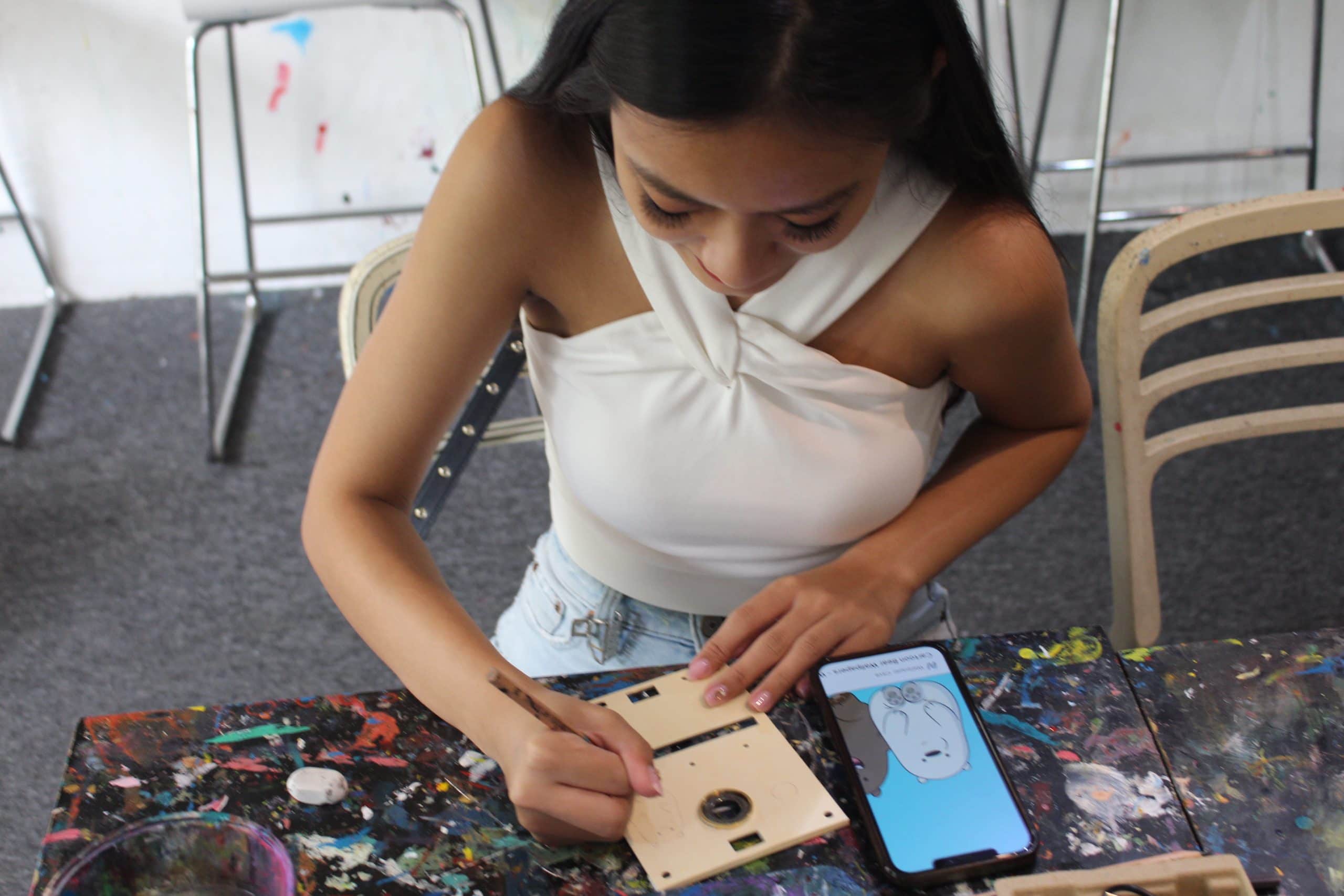 avant garde art space paper shoot camera workshop