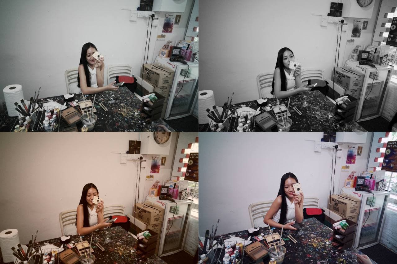 avant garde art space paper shoot camera stills