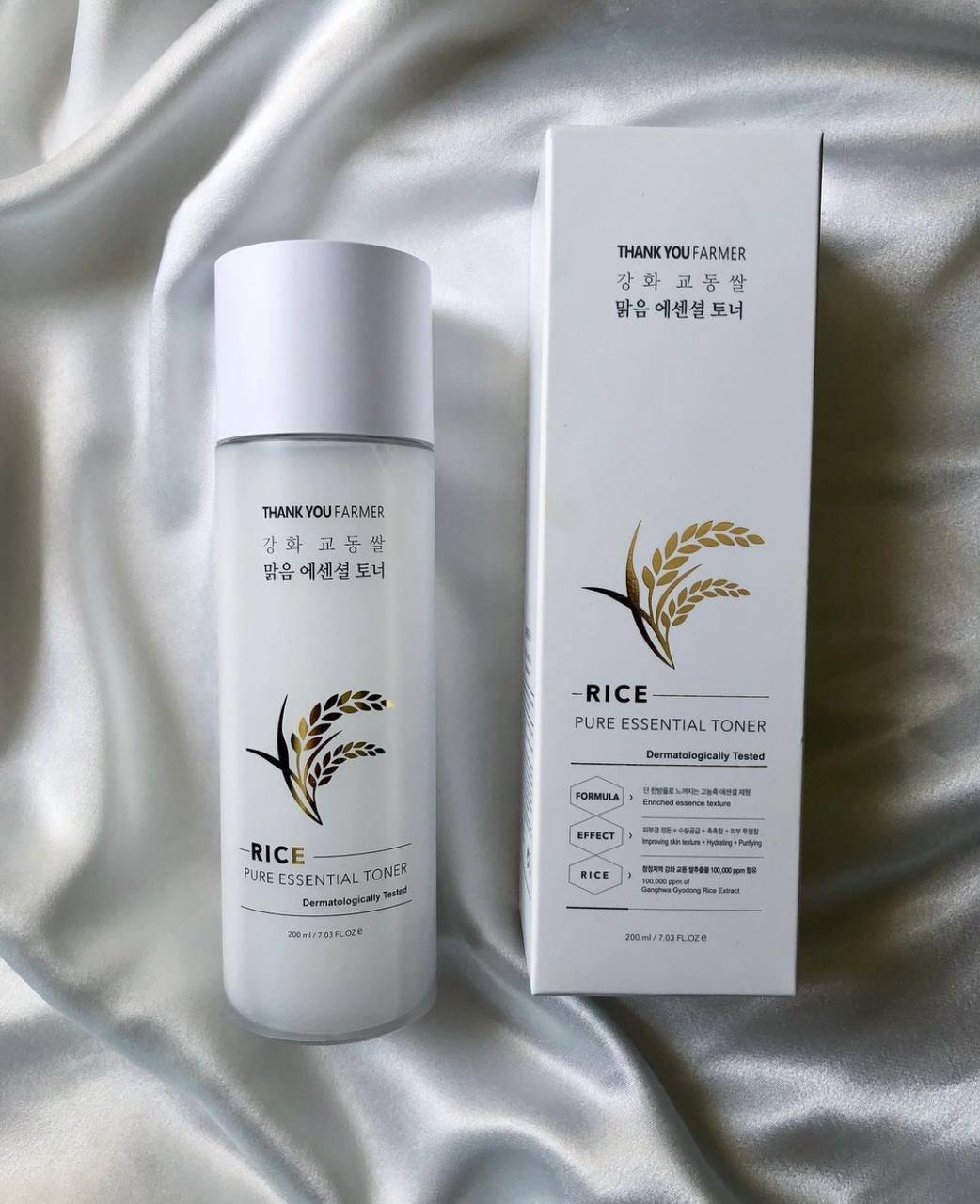 korean rice skincare thank you farmer rice pure essential toner