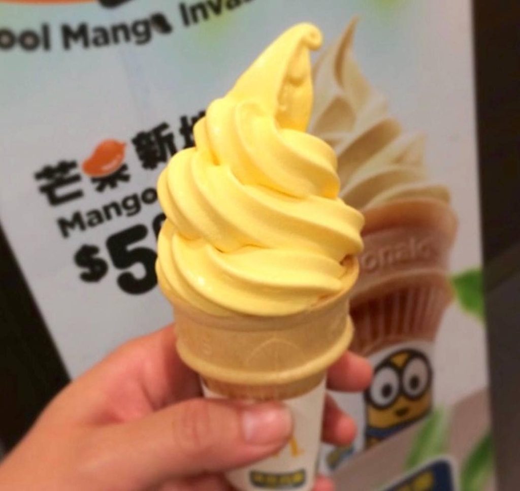 mcdonalds mango soft serve