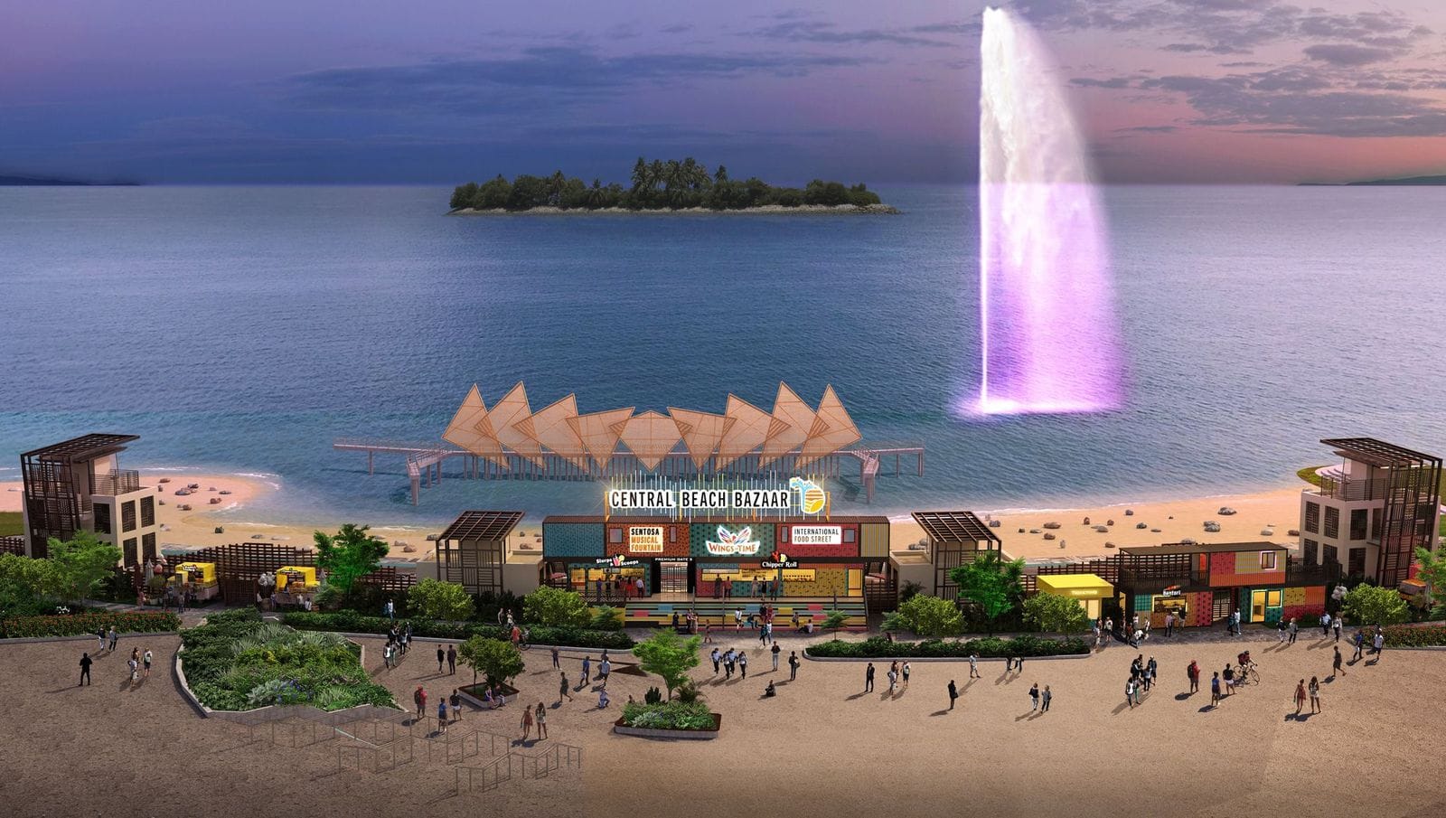 Sentosa Central Beach Bazaar carnival