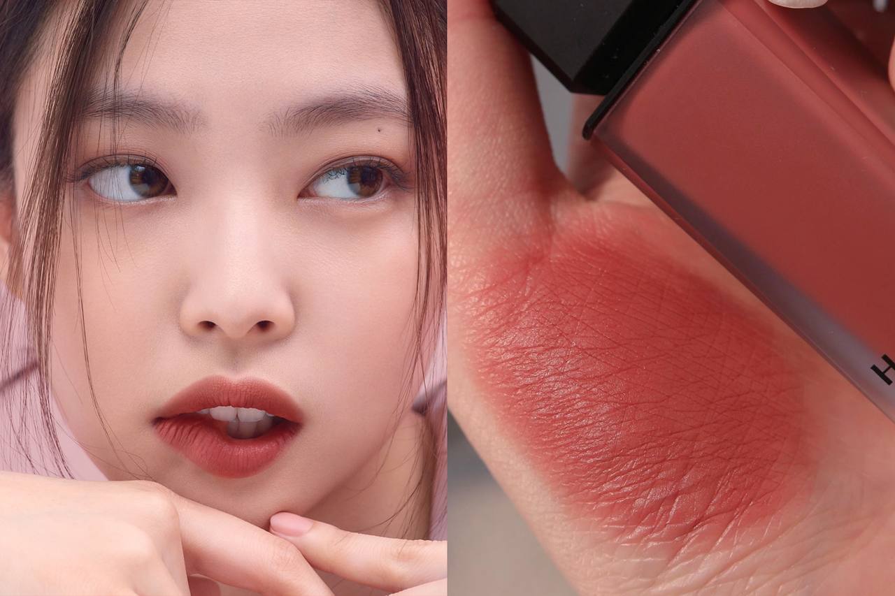 milk tea lip hera jennie rosy suede