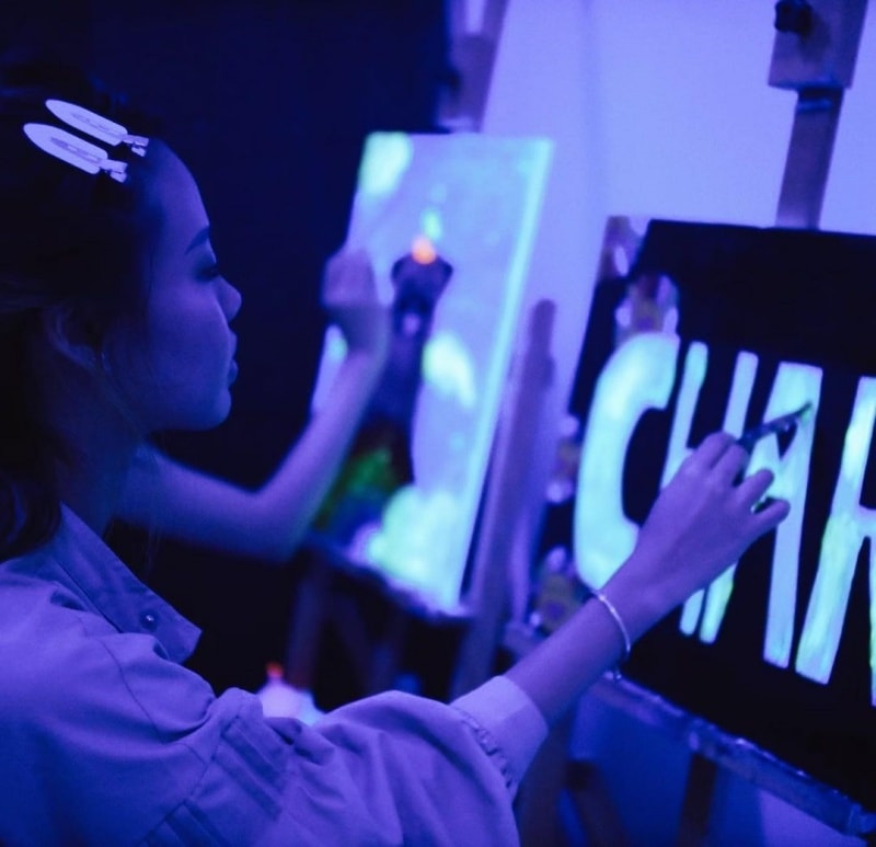 glow in the dark painting