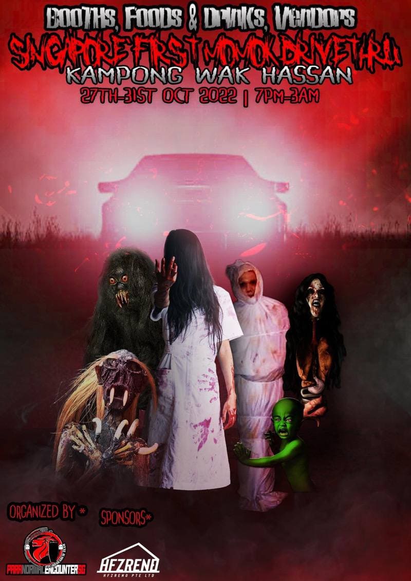 momok drive thru singapore haunted drive thru