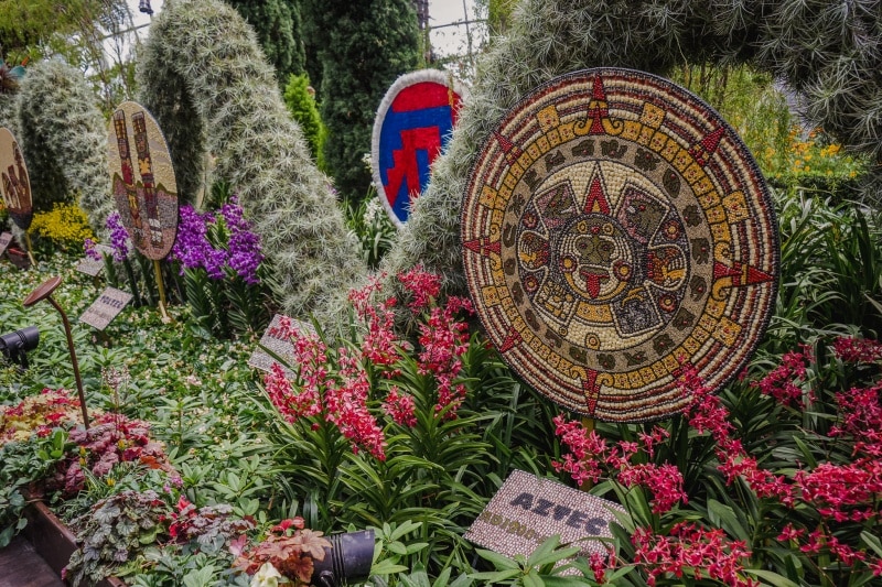 gardens by the bay's hanging gardens floral roots