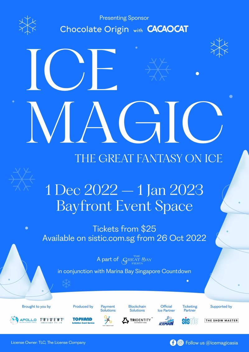 ice magic: the great fantasy on ice singapore bayfront december great bay fiesta