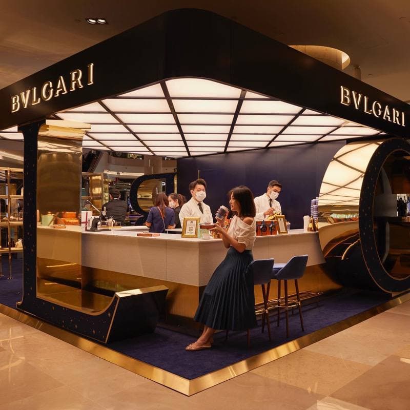 bvlgari x bacha coffee pop up ion orchard singapore