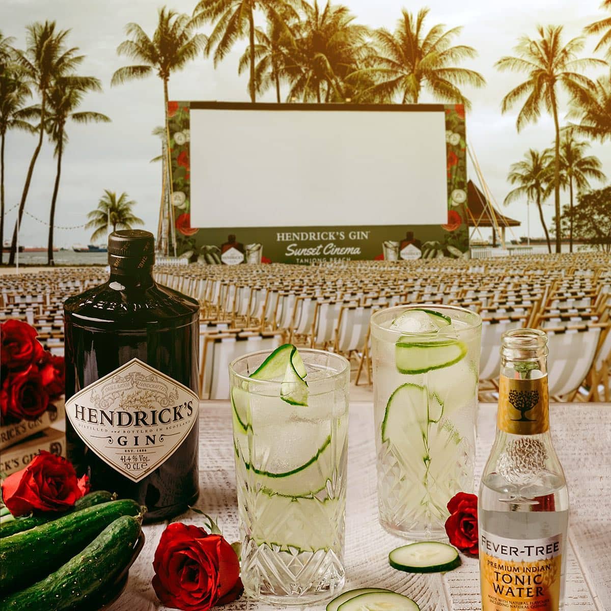hendrick's sunset cinema