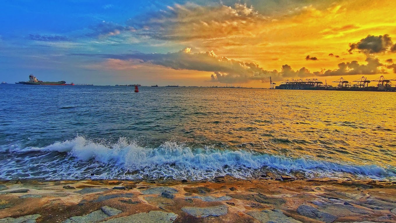 sunset spots singapore