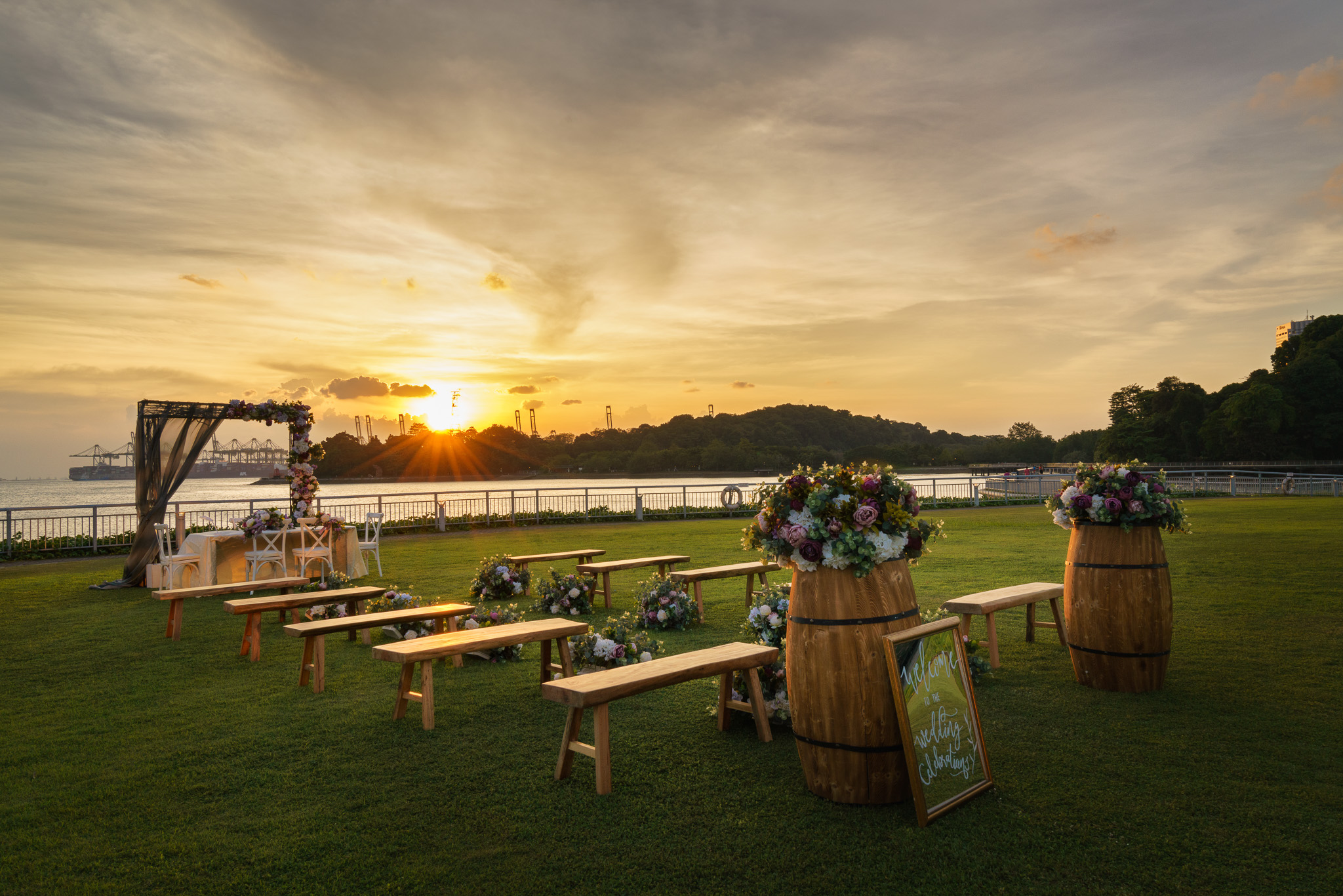 sunset spots singapore