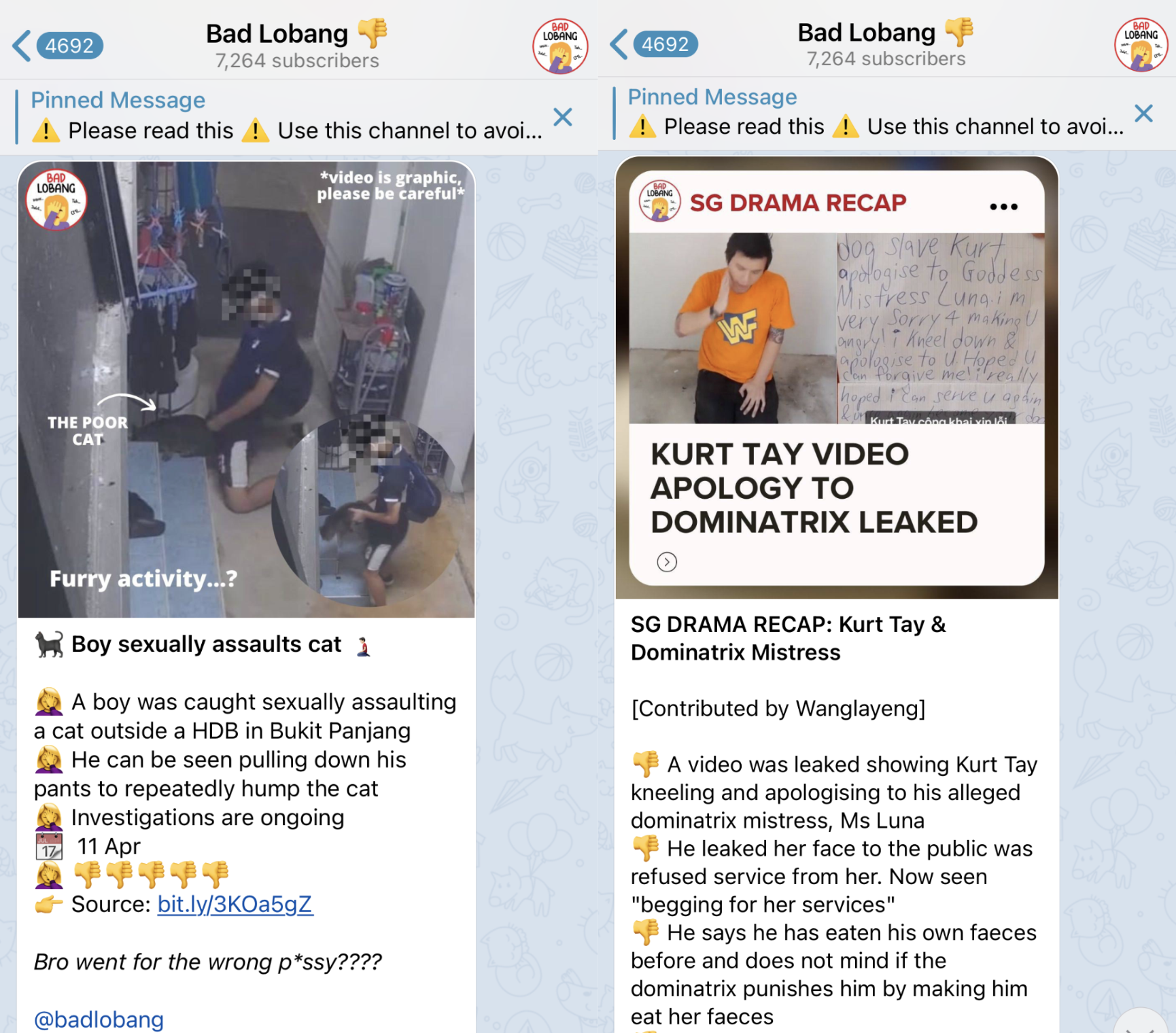 singapore telegram channels