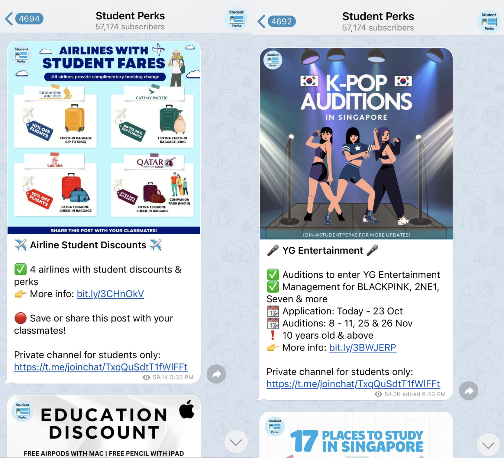 singapore telegram channels