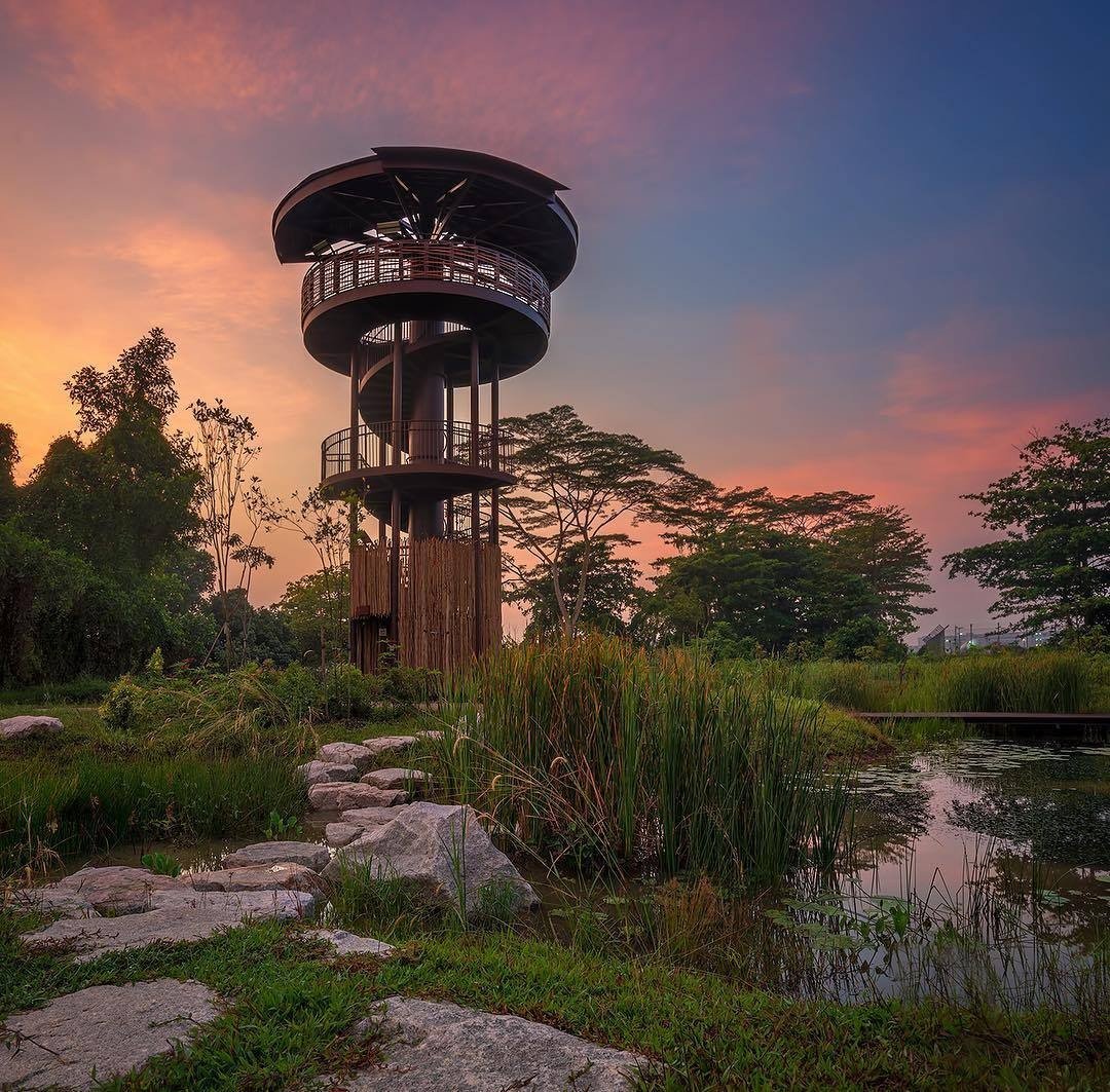 sunset spots singapore