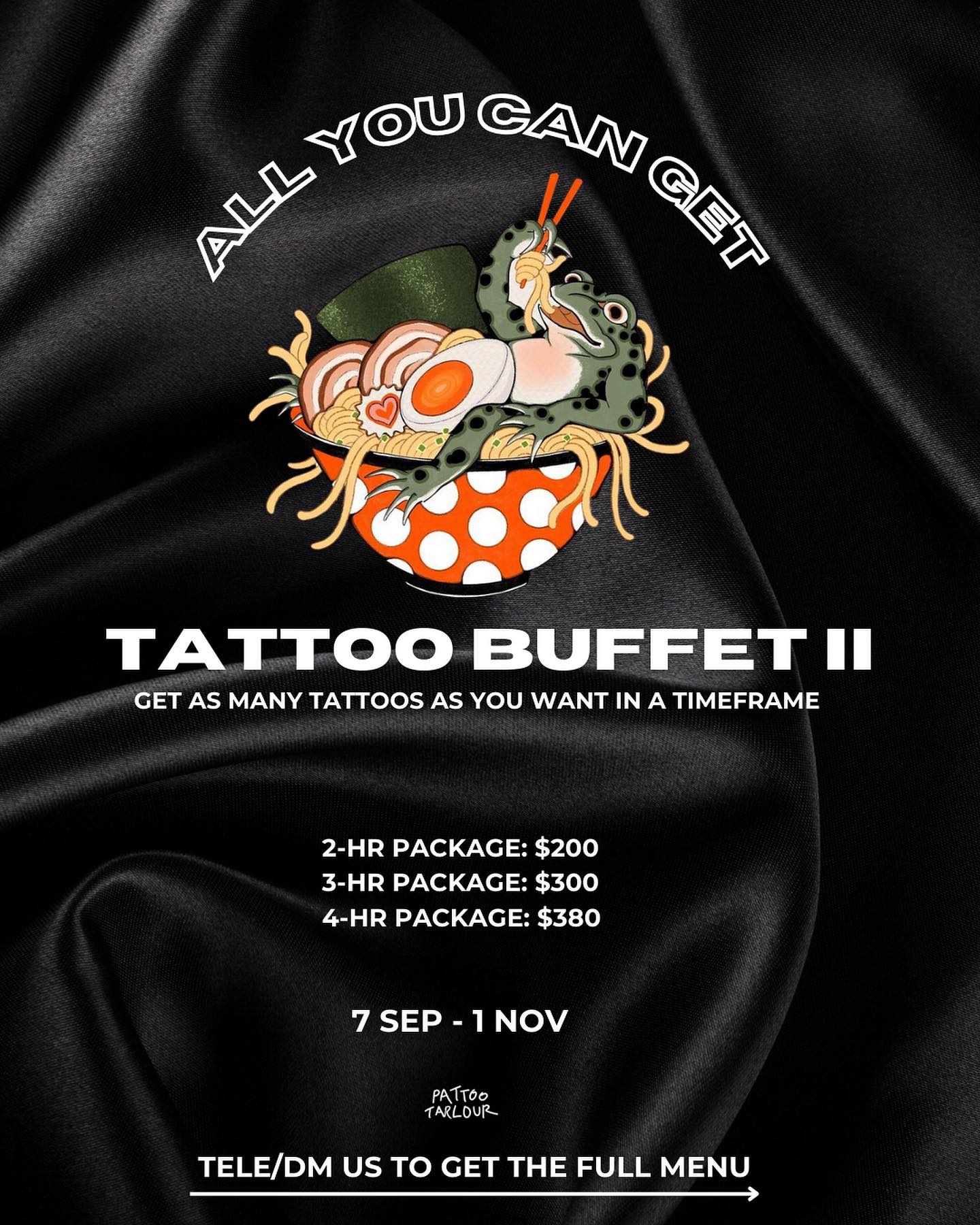 pattoo tarlour tattoo buffet