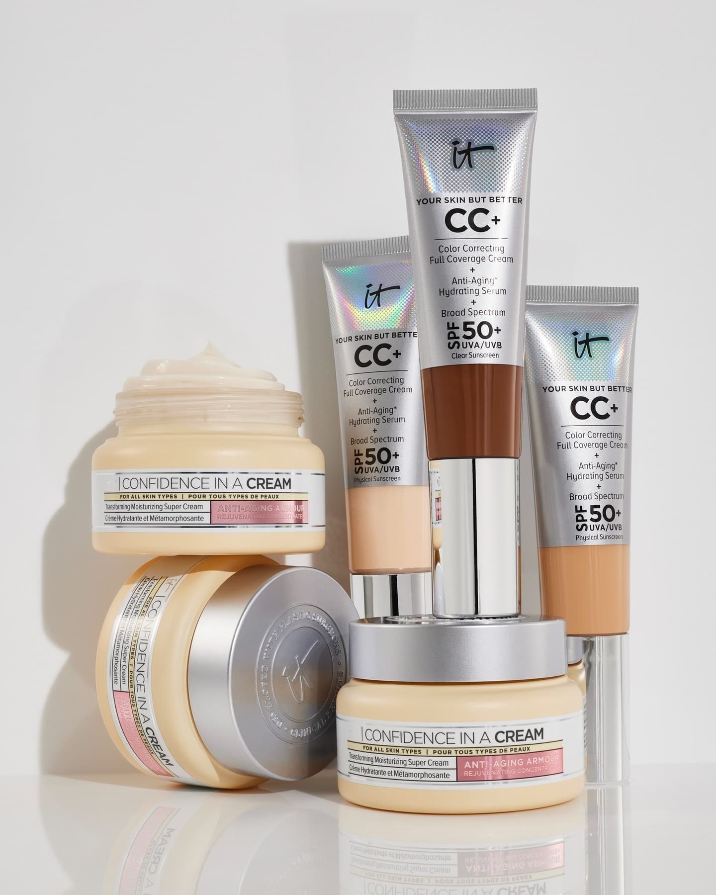 Makeup products with SPF