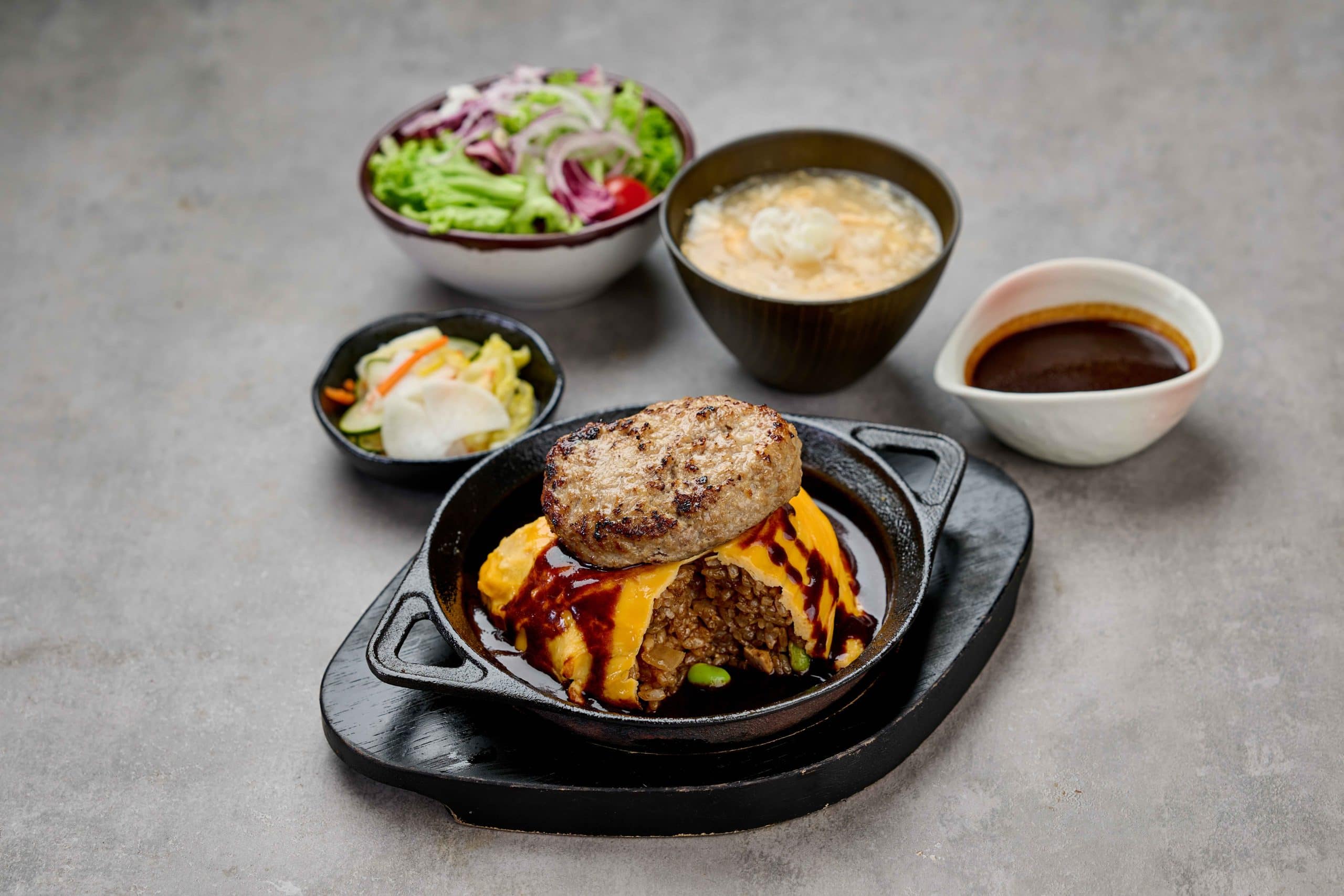 Tsukimi Hamburg Kichi Kichi Omurice